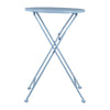 Light Blue Metal Accent Table