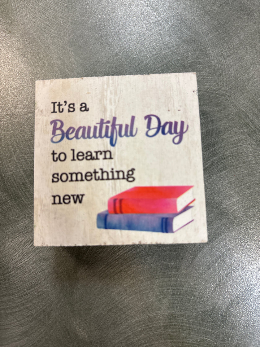 Teacher 2x2 wood signs