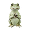 Resin Standing Frog with Heart Sign