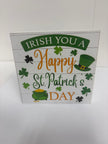 Wooden St Patrick's Day fun message blocks