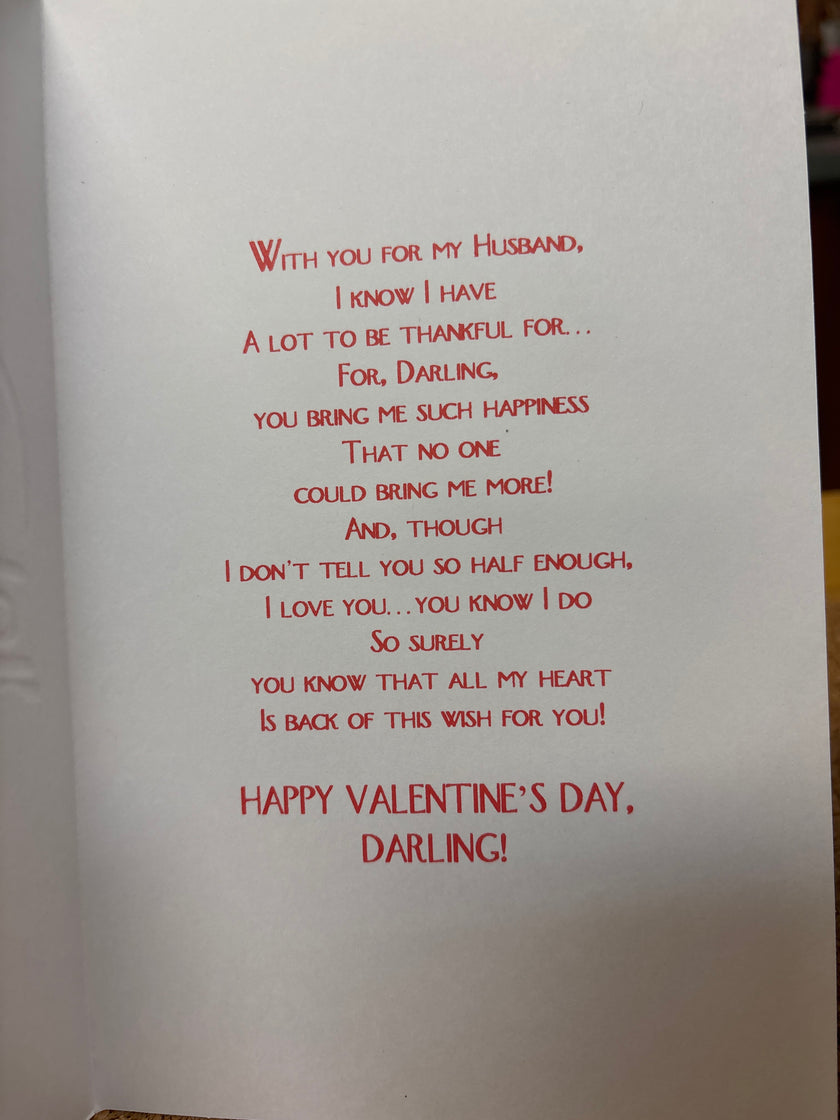Valentine's card for Husband