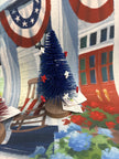 4th of July Bottle Brush Trees