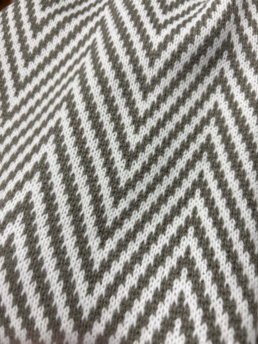 Chevron Knit Poncho