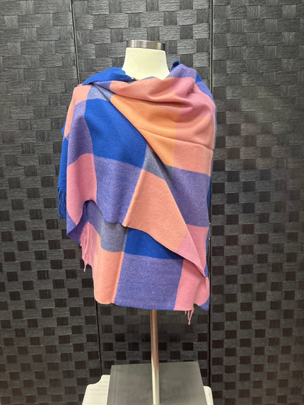 Extra Large Color Blocked Scarf