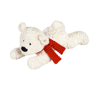 17" Plush Polar Bear with Scarf