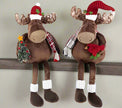 Stuffed Christmas Moose Shelf Sitter