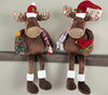 Stuffed Christmas Moose Shelf Sitter