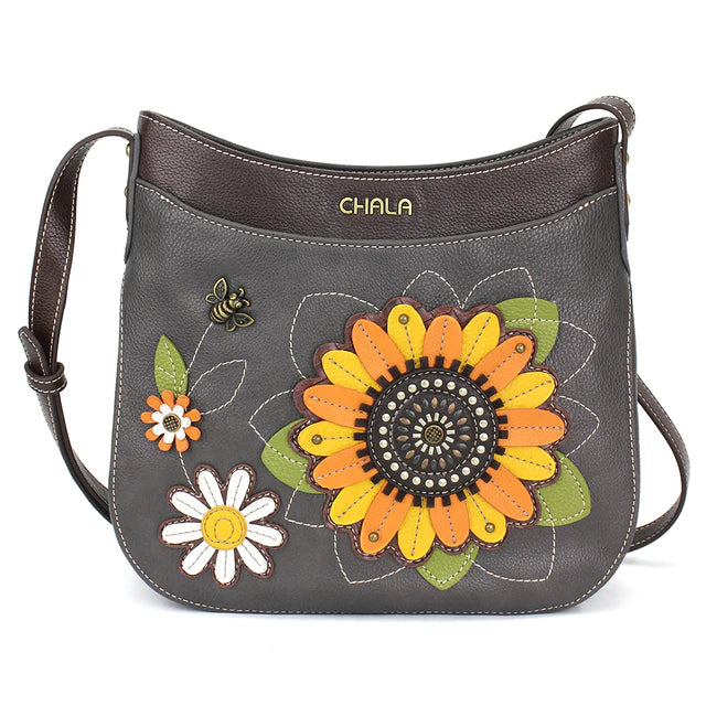Chala Vegan Leather Sunflower Crossbody