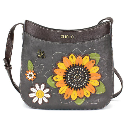 Chala Vegan Leather Sunflower Crossbody