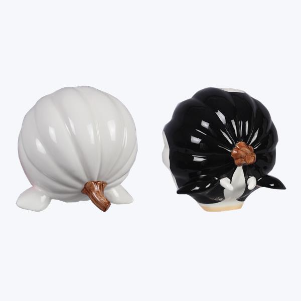 Ceramic Pumpkin Shaped Country Pig or Cow Head