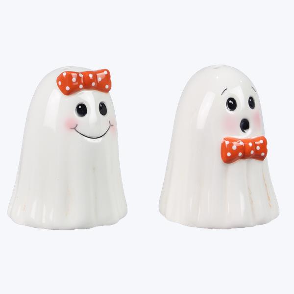 Ceramic Halloween Ghost Salt and Pepper Shaker