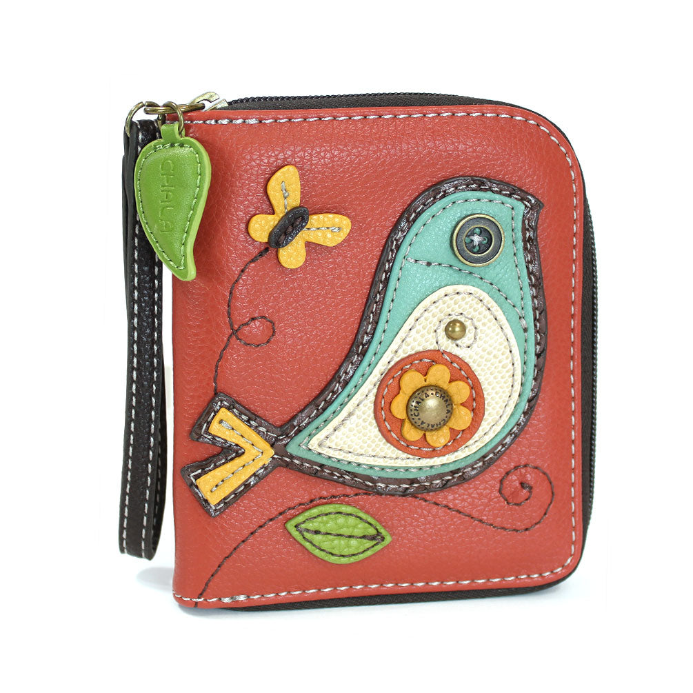 Chala zip around wallet with wristband Blue Bird