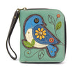Chala zip around wallet with wristband Blue Bird