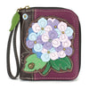 Chala zip around wallet with wristband Hydrangea