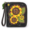 Chala zip around wallet with wristband