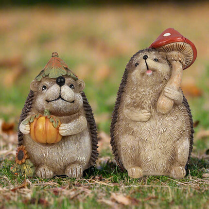 Fall Hedgehog figurines