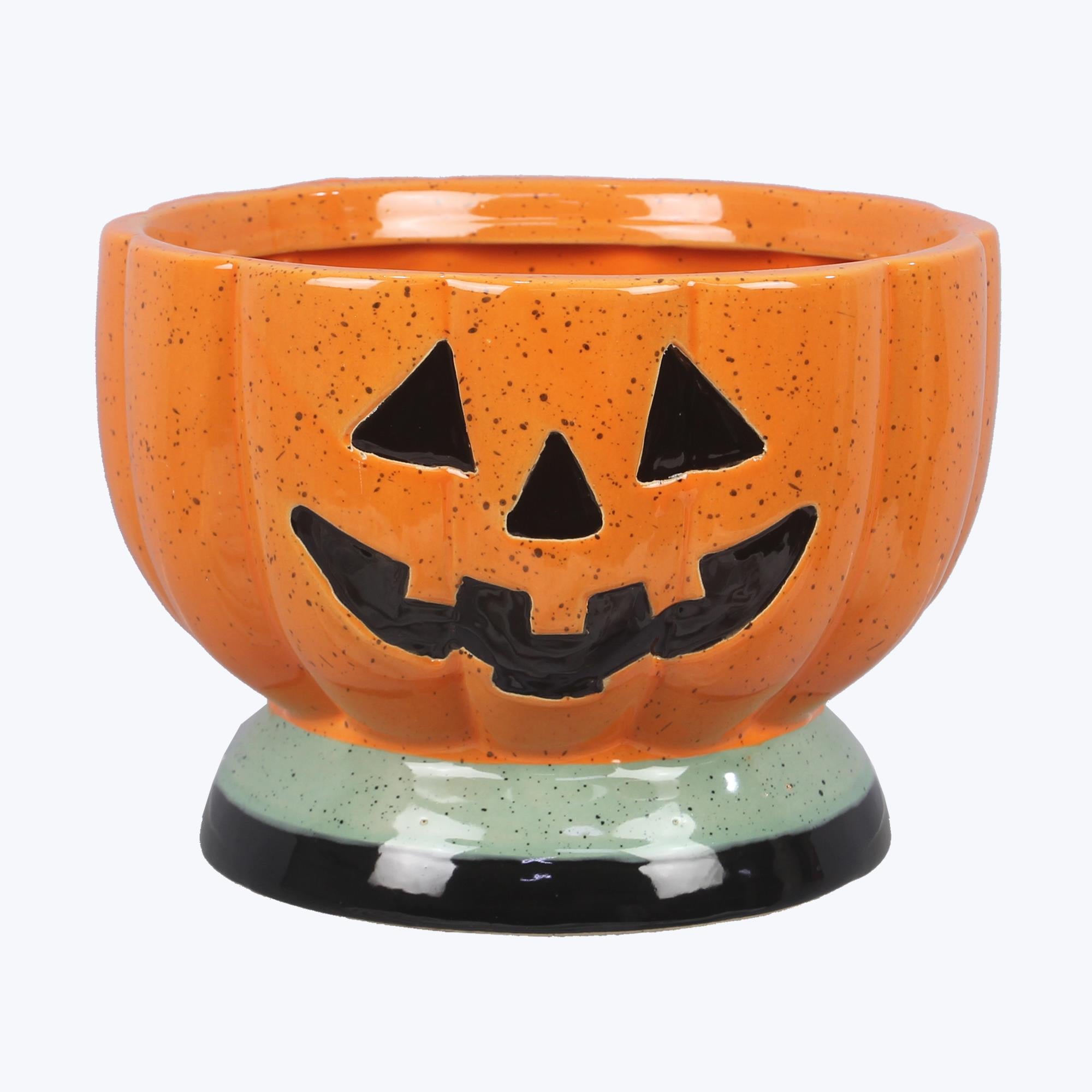 Ceramic Pumpkin Candy Bowl