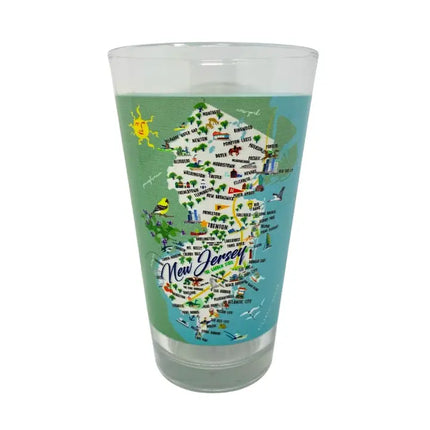 New Jersey 16oz pint glass