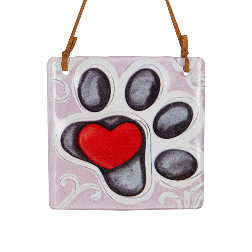 Hand painted Embossed Pet Suncatcher