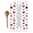 Tea towel with wooden spoon