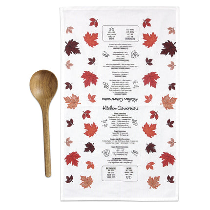 Tea towel with wooden spoon