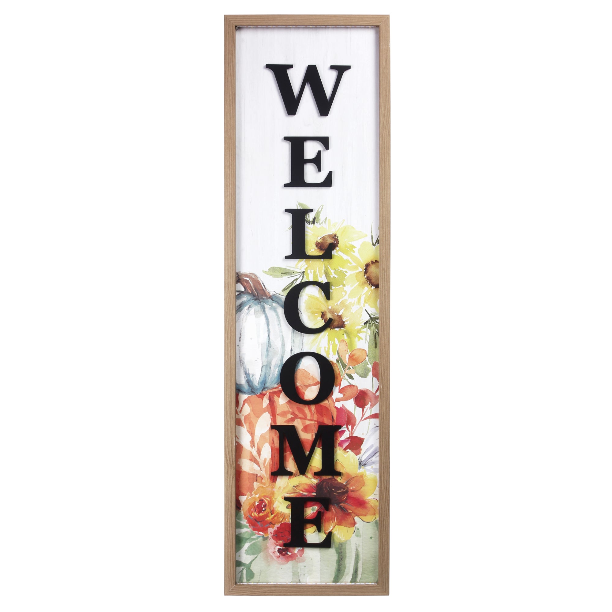 LED Fall Welcome Porch Leaner