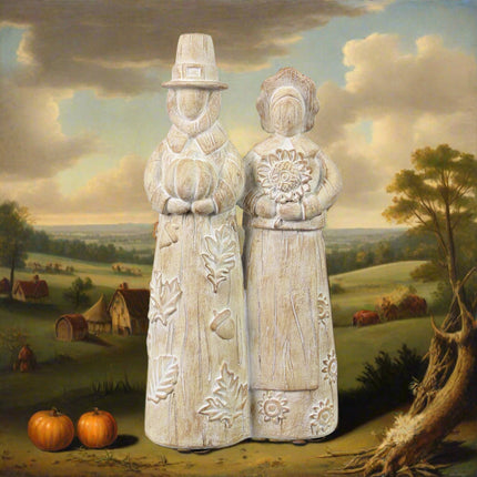 Resin Harvest Pilgrim Tabletop Decor