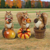 Fall Squirrel figurines