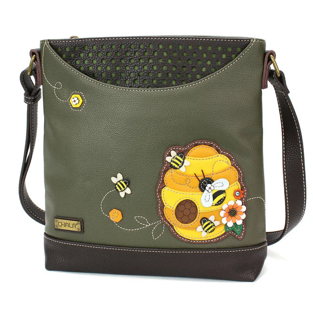 Chala Vegan Leather Bee Hive  HandBag