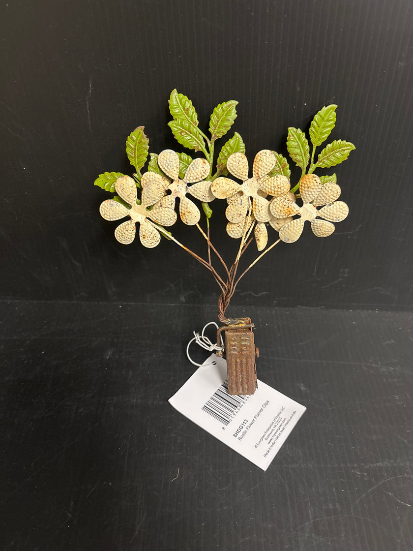 Shabby Chic Destressed Flower Clips