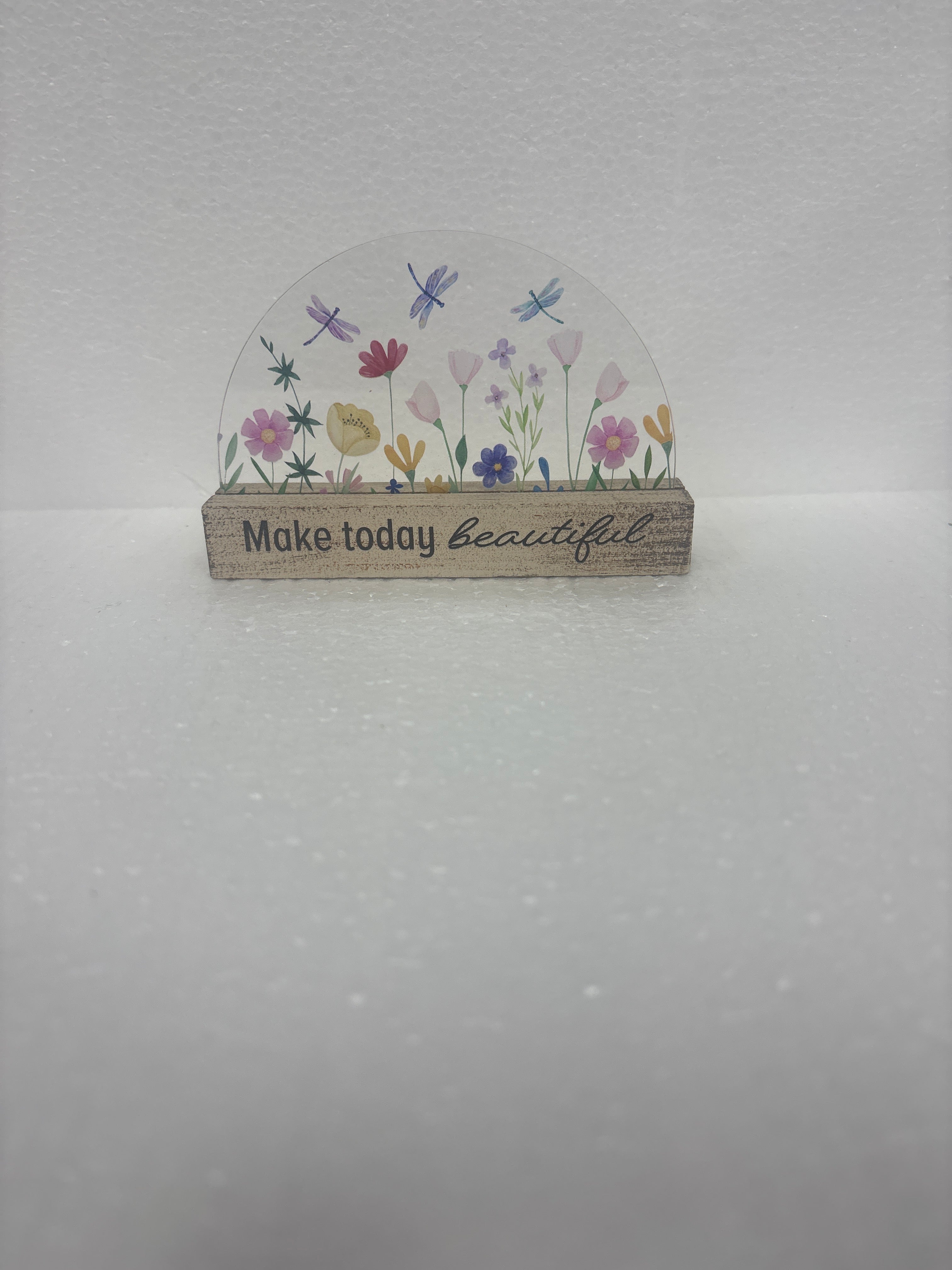 Glass and wood talk blocks