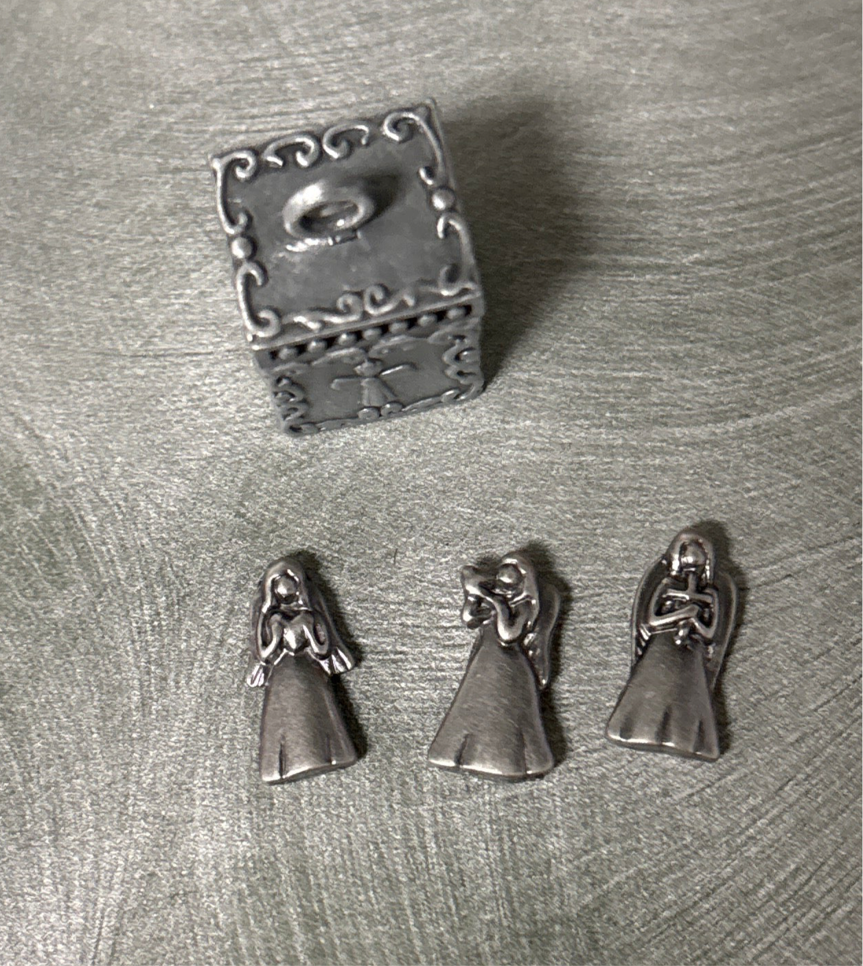 The Three Angels Prayer Box and Charms