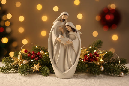 Resin Holy Family Nativity Tabletop Decor