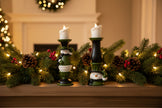 Resin Snowman LED Pillar Candle