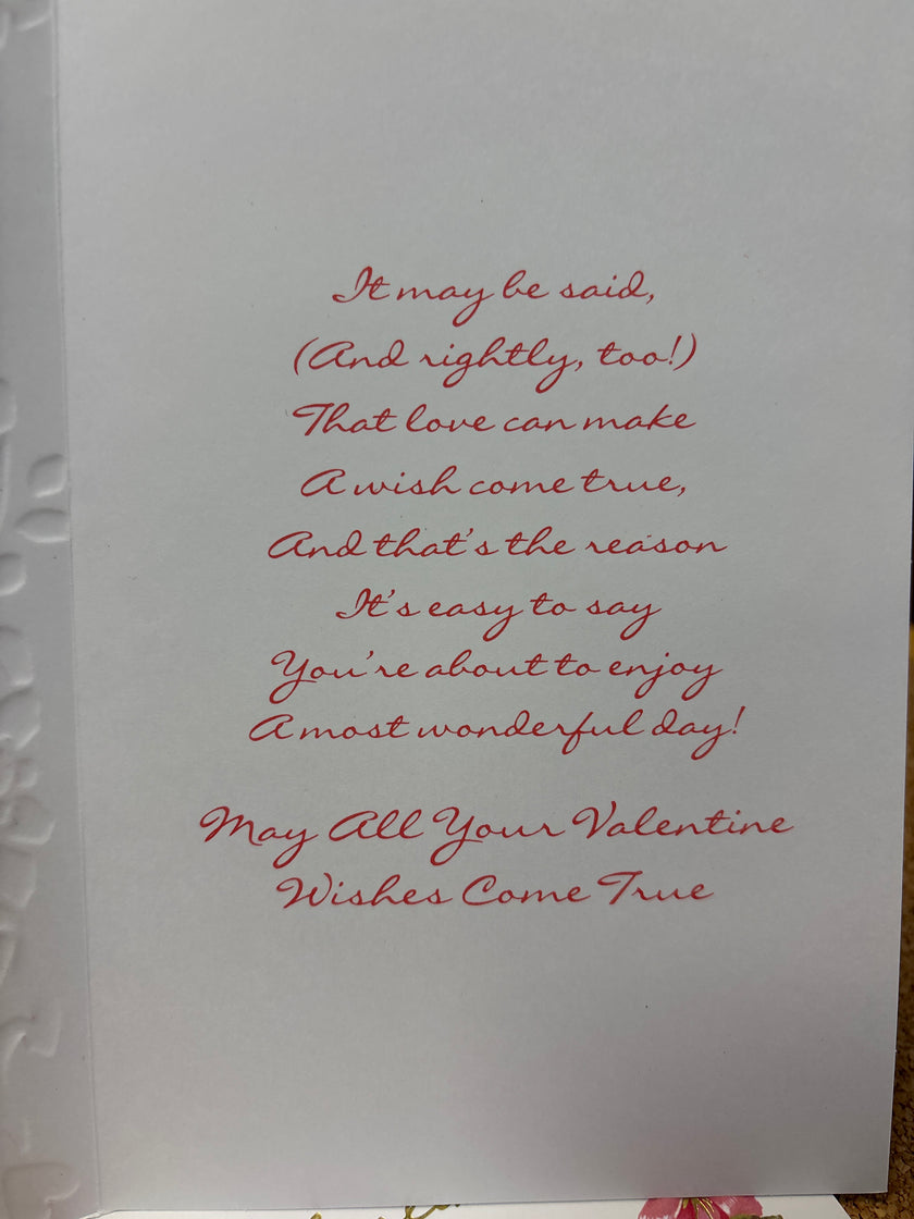 Valentine's card for sister