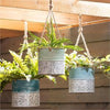 Embossed Metal Planters