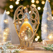 LED Angel with nested Nativity
