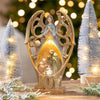 LED Angel with nested Nativity