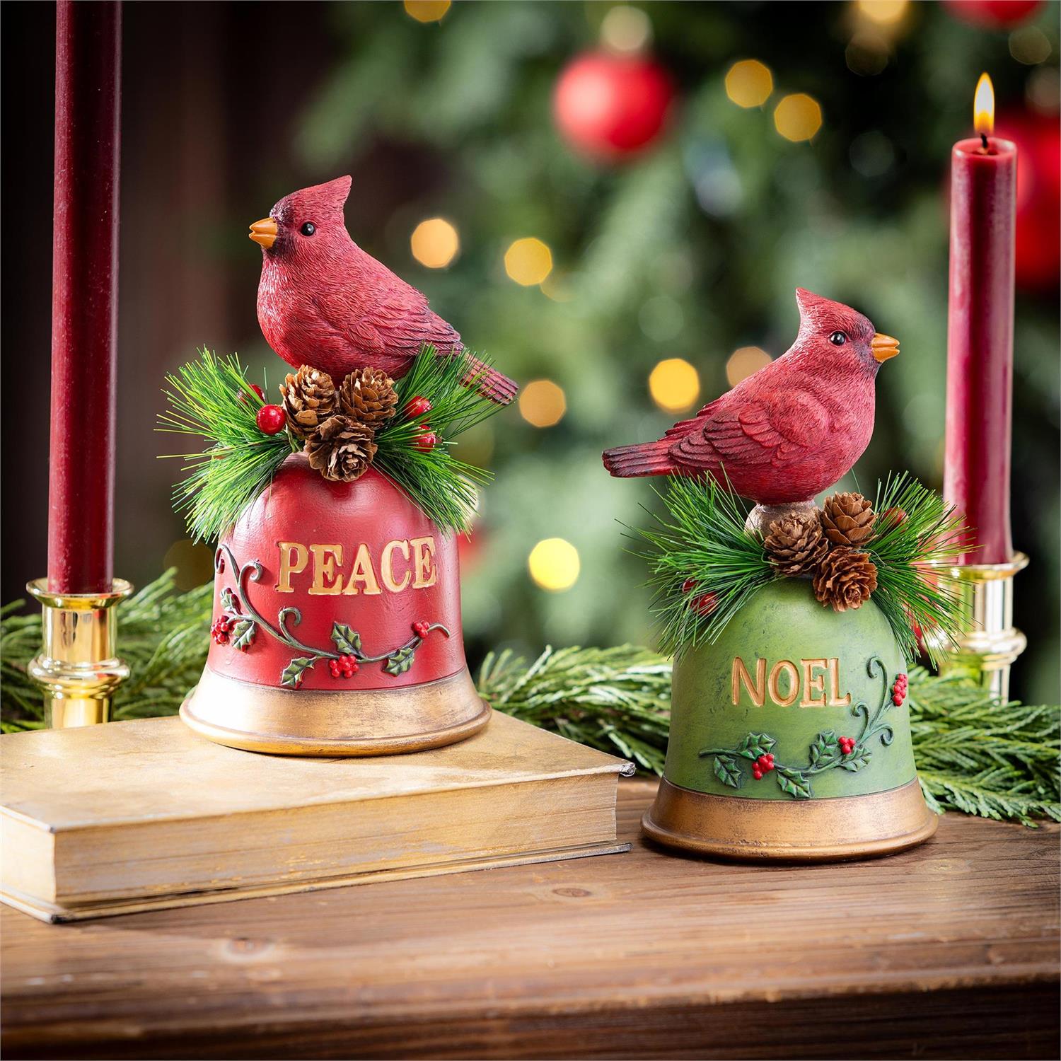 Christmas Cardinal on Bell