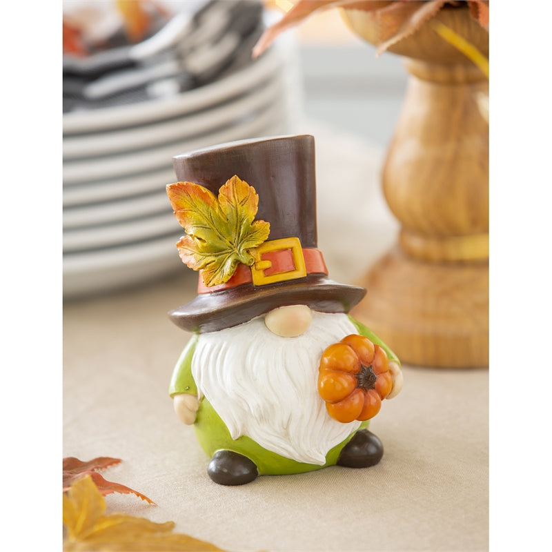 Polyresin Harvest Gnome Table Decor