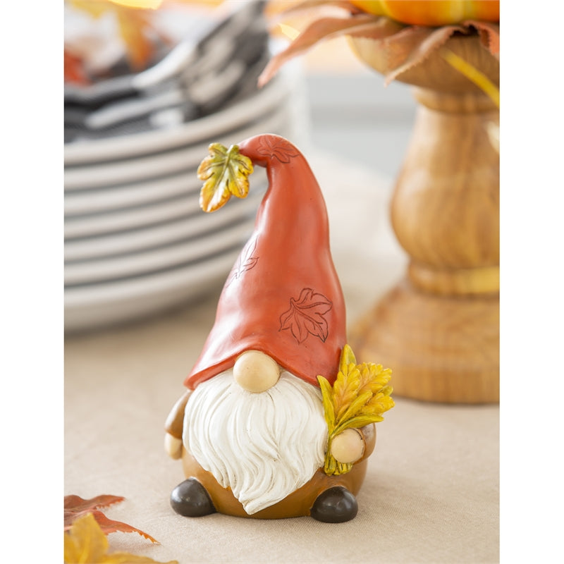Polyresin Harvest Gnome Table Decor