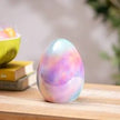 Iridescent Egg Ceramic Table Decor, 6