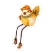 Resin Autumn Harvest Birds with Dangling Legs Table Décor