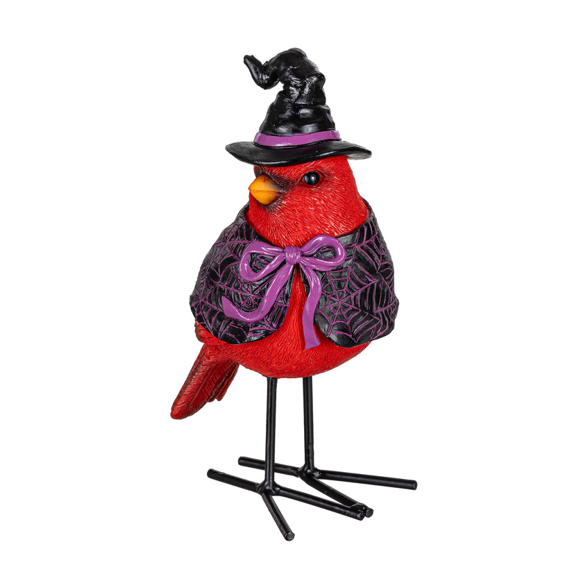 Witchy Warbler Bird Resin with Metal Feet Table Décor