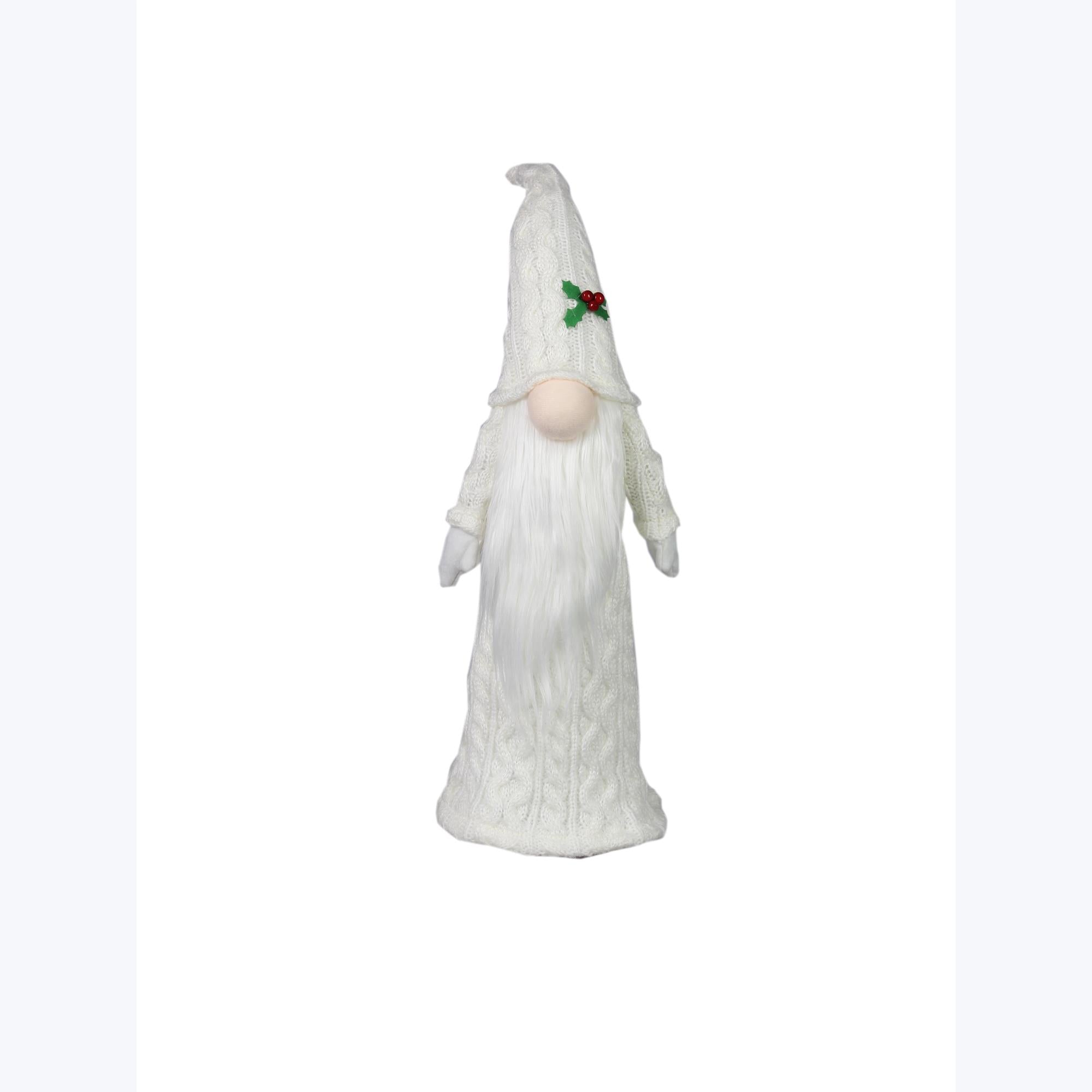 Knit Fabric Gnome With Light