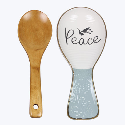 Peace spoon rest