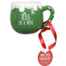 Ceramic Cocoa or Coffee Mug Ornaments-Holds Pod