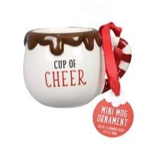 Ceramic Cocoa or Coffee Mug Ornaments-Holds Pod