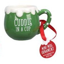 Ceramic Cocoa or Coffee Mug Ornaments-Holds Pod