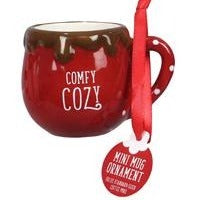 Ceramic Cocoa or Coffee Mug Ornaments-Holds Pod